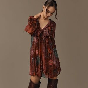 NWT Anthropologie Long Sleeve Mini Dress